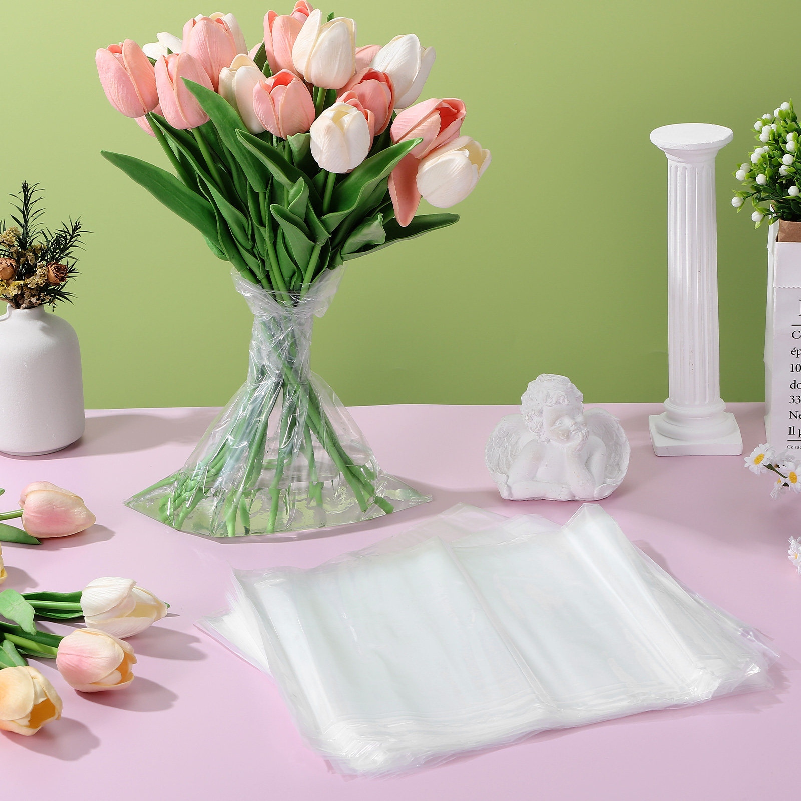 50pcs Flower Bags Plastic Fres - Nutrition & Fitness Class incelemesi ve fiyatı