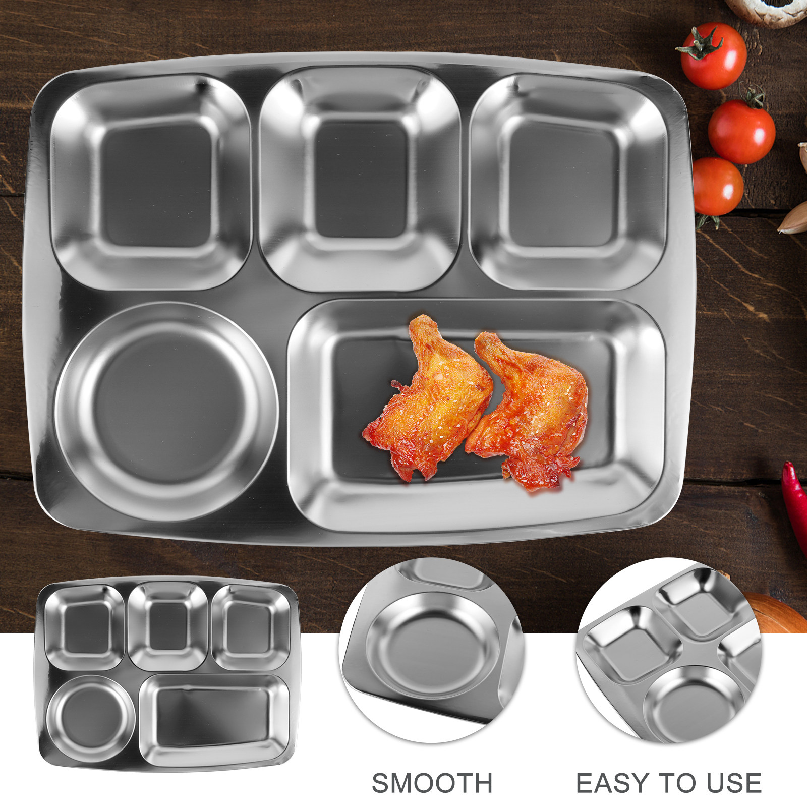 Stainless Steel Divided Food P - Nutrition & Fitness Class incelemesi ve fiyatı